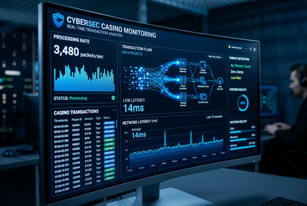 Technický audit platebního systému kasina monitoring transakcí
